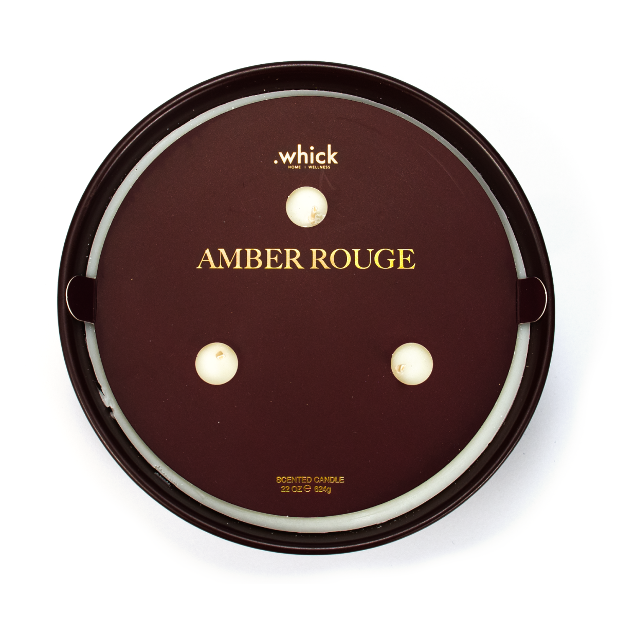 ⁦נר שעווה סדרת הבשמים 620 גרם - אמבר רוג'⁩ – תמונה ⁦2⁩