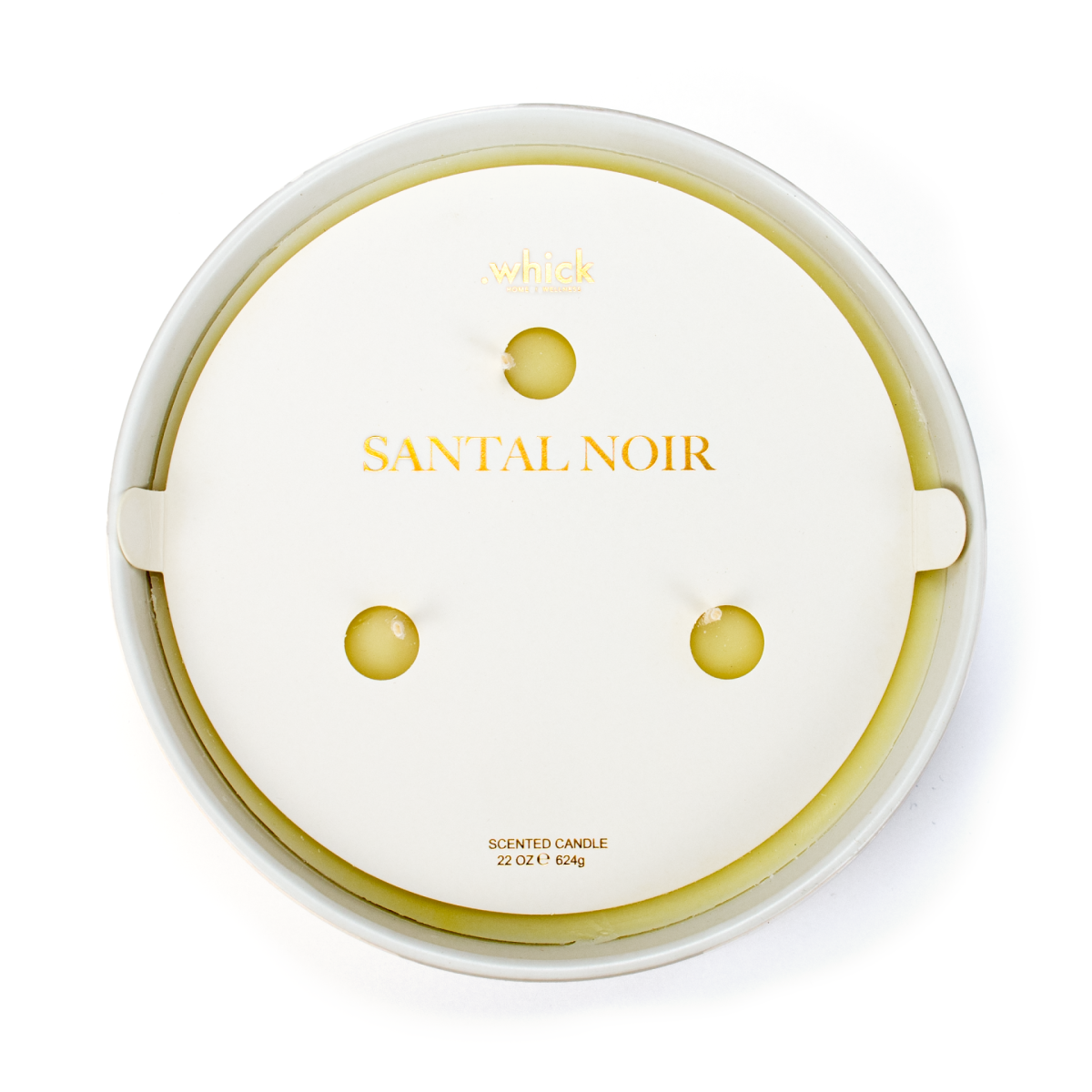 ⁦נר שעווה סדרת הבשמים 620 גרם - סנטל בלאנק⁩ – תמונה ⁦2⁩