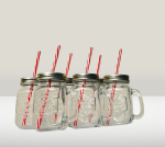 ⁦סט 6 כוסות מאג עם קש⁩ – תמונה ⁦3⁩