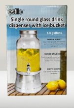 מתקן שתייה זכוכית כ 5.5 ליטר