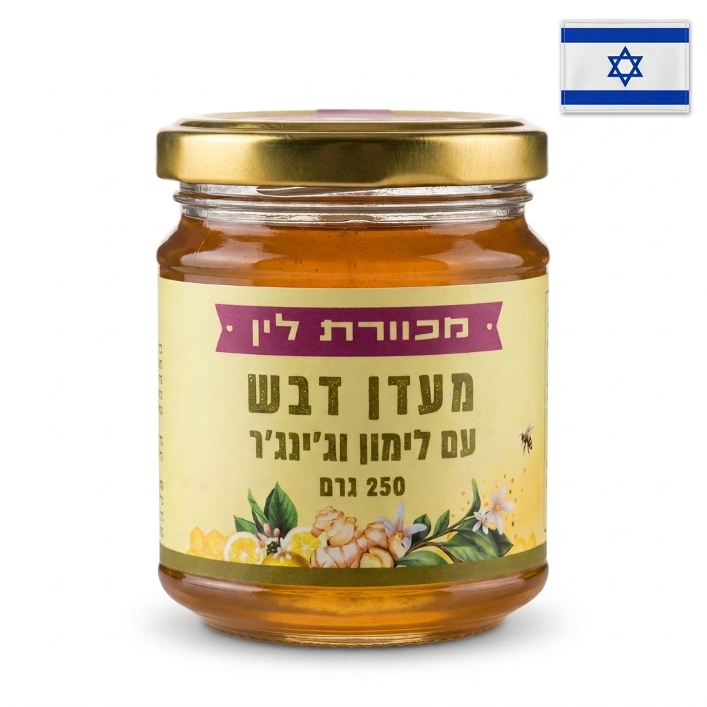emilia-ai-studio-7de1616253d7-1521108 דבש לימון וג'ינג'ר 250גרם – תמונה 1